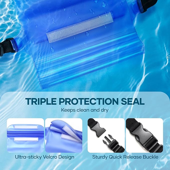 Waterproof Bag Fanny Packs for Women, Cruise Vacation Essentials Waterproof - Image 6