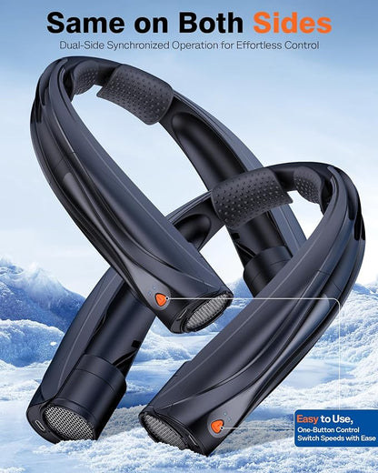 Portable Neck Fan, 6000mAh Personal Fan, 360° Cooling Rechargeable Wearable Fan - Image 7