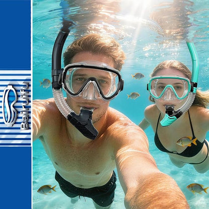 Bairuifu 2-Pack Snorkel Gear for Adults | Enhanced Anti-Fog & Anti-Leak - Image 5