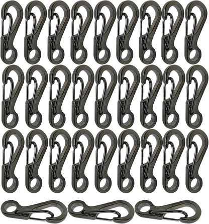 Mini Carabiner Clips with Metal Spring Wiregate Hook and Little Eye Hole by Bytiyar