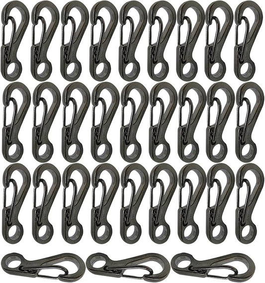 Mini Carabiner Clips with Metal Spring Wiregate Hook and Little Eye Hole by Bytiyar