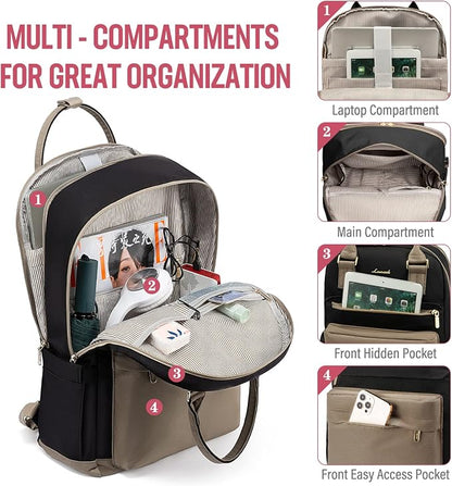 LOVEVOOK Laptop Backpack for Women Men, 17.3 Inch Laptop Bag - Image 2
