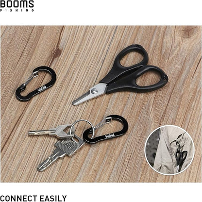 Booms Fishing CC1 Multi-Use Carabiner Clip, 6 Pack Small Caribeener Clips - Image 3