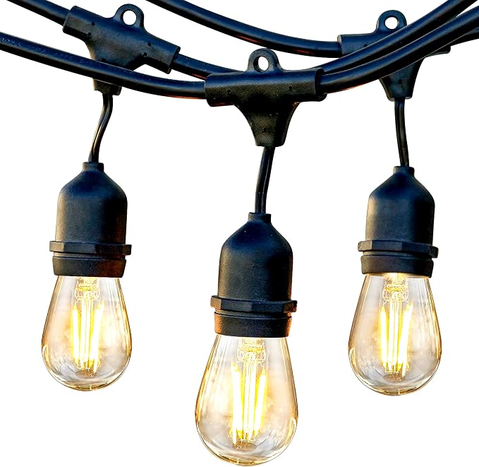 Brightech Ambience Pro 105Ft LED String Lights - 2W Commercial Grade Patio by Brightech