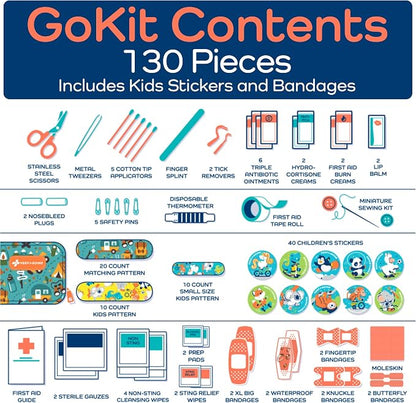 KeepGoing Travel First Aid Kit for Kids – 130 Pc. for Car, Diaper Bag & Backpack - Image 6