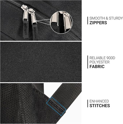 ZORFIN 26L Black Backpack for College, and Travel: Water Resistant Bookbag - Image 6