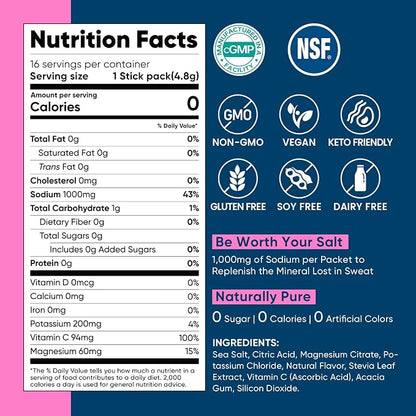 Venture Pal High Sodium Sugar-Free Electrolyte Powder Packets - Image 8