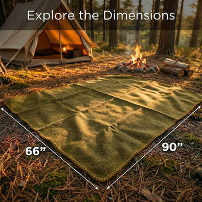 Wool Camping Blanket - Image 4