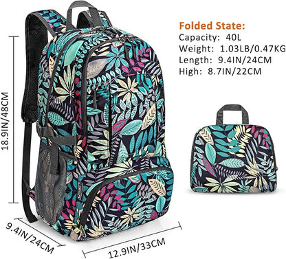 G4Free 40L Lightweight Packable Hiking Backpack, Waterproof Travel Daypack - Image 4