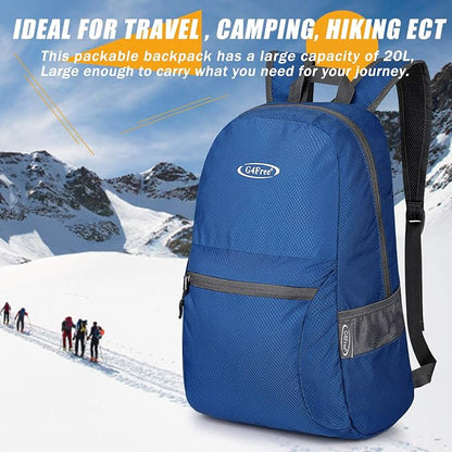 G4Free 20L Lightweight Packable Backpack Travel Hiking Daypack Foldable Backpack - Image 4