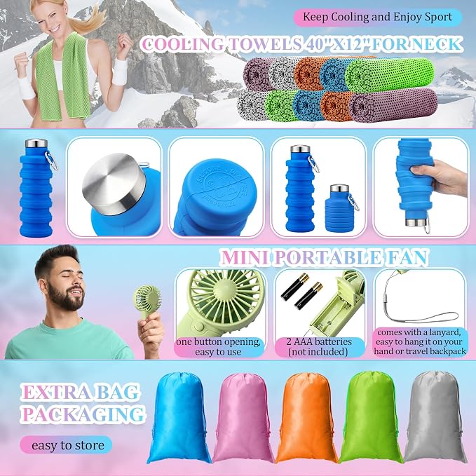 10 Set Theme Park Necessities Cruise Ship Accessory Kit Collapsible Water - Image 4