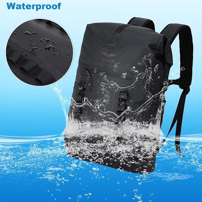 MIER Dry Bag Waterproof Backpack 30L Dry Sack Heavy Duty Roll-Top Closure - Image 6