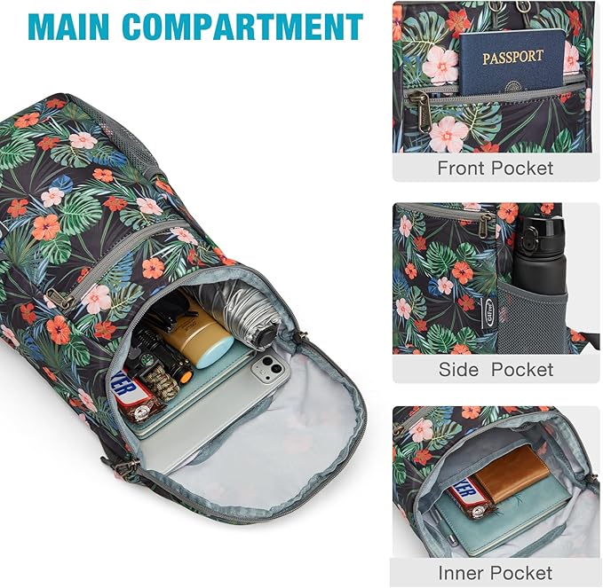 G4Free Lightweight Packable Hiking Backpack - Image 5