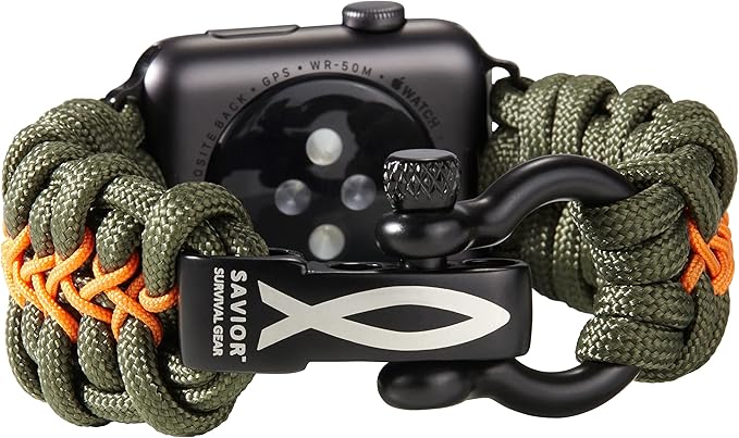 Savior Survival Gear Paracord Watch Band, Compatible by SaviorSurvivalGear
