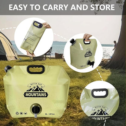 Collapsible 8L Water Storage Bag, BPA-Free Portable Folding Water Jug - Image 4