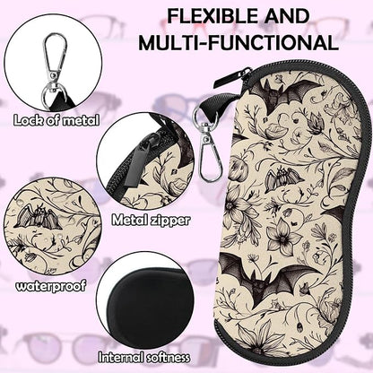 Glasses Case Sunglasses Eyeglass Soft Case Zipper Light Neoprene Pouch - Image 4