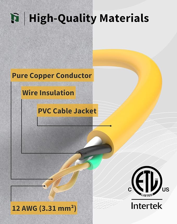50Ft 12/3 Outdoor Extension Cord - Image 3