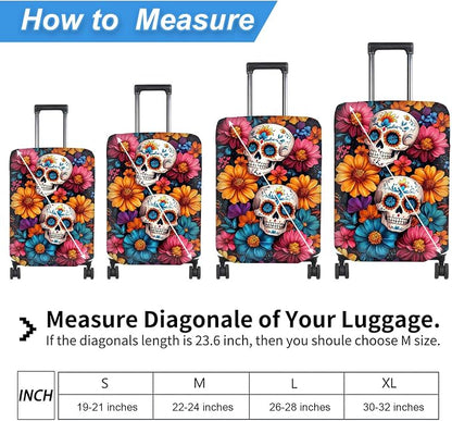 Luggage Cover Protector for 30-32 Inch Suitcases, TSA Approved Elastic Travel - Image 2