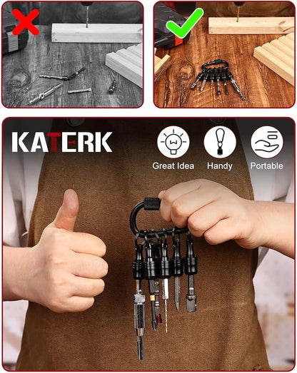 katerk 6pcs Bit Holder with Carabiner Socket - Image 6
