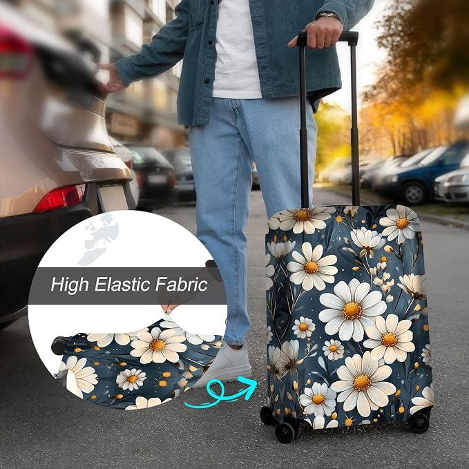 Luggage Cover Protector for 19-20 Inch Suitcases, TSA Approved Elastic Travel - Image 4