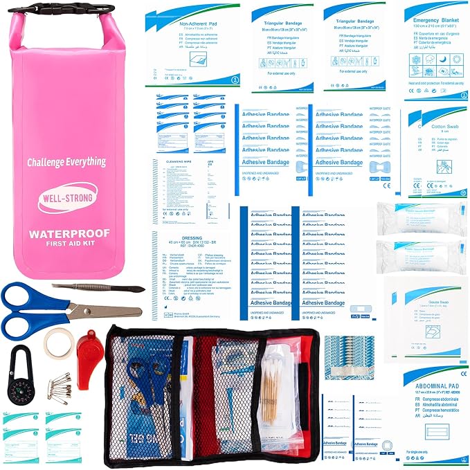 Boat First Aid Kit Waterproof, WELL-STRONG Marine Emergency Kit - Image 8