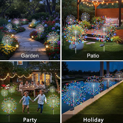Solar Garden Lights Outdoor, 210 Led & 8 Modes Solar Firework Lights Decorative - Image 8