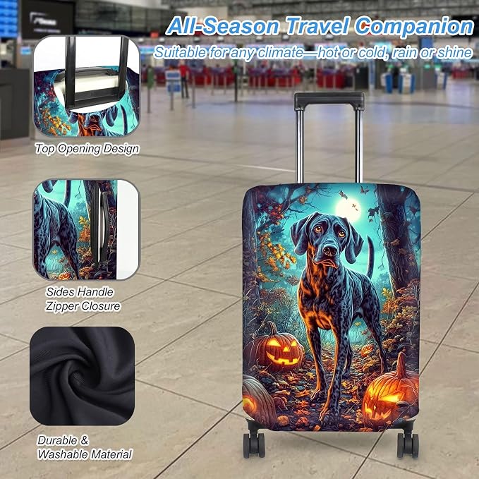 Luggage Cover Protector for 26-28 Inch Suitcases, TSA Approved Elastic Travel - Image 3