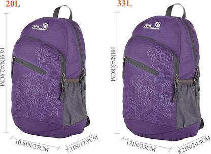 Outlander Packable Handy Lightweight Travel Hiking Backpack Daypack - Image 6