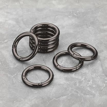 Gkeygo Key Ring Clip, 4/5 Inch Keychain Rings, 8 Pack Round Carabiner Clip - Image 8