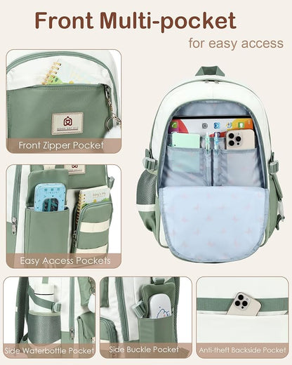 Hidds Laptop Backpack For College Women Elementary Middle High School Bag Teen - Image 4
