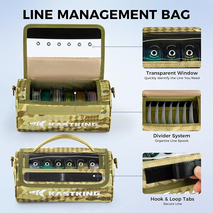 KastKing BaitSpace Line Management Bag, Fishing Line Storage Bag - Image 2