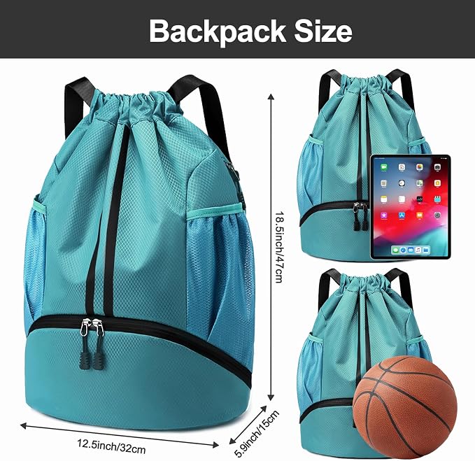 Hoedia Sports Drawstring Backpack - Image 6