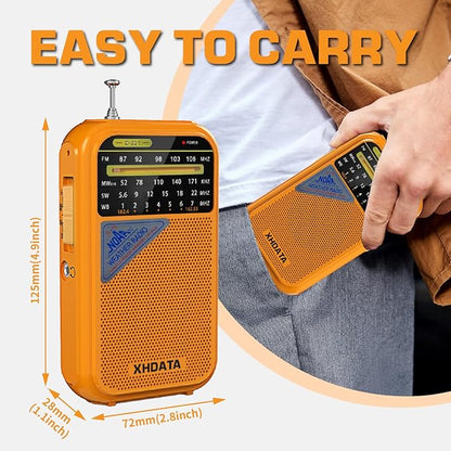 XHDATA D221 NOAA Weather Radio Portable AM FM Shortwave Radio Receiver - Image 3
