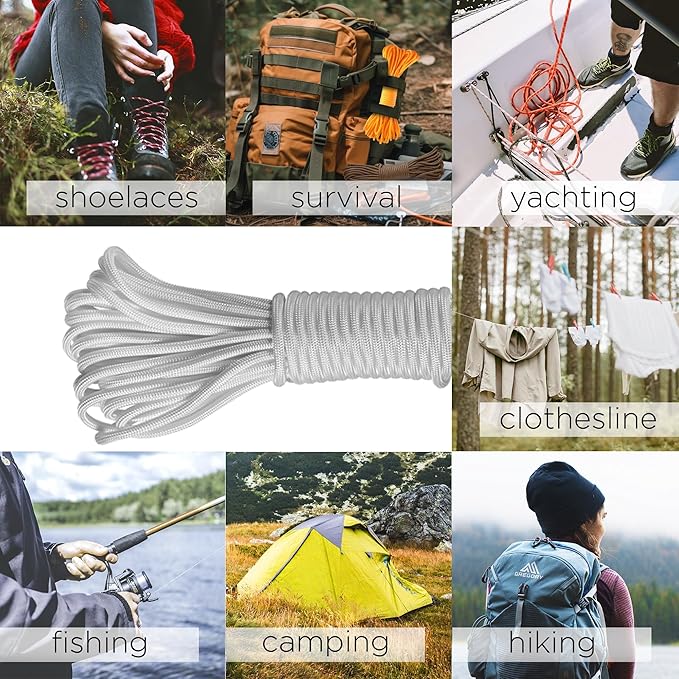 TECEUM 5/32" Paracord Rope 1000 – 1000ft / 200ft / 100ft / 50ft – Tactical - Image 6