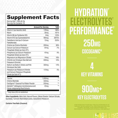 RYSE Hydration Electrolyte Powder Drink Mix Packets - Image 2