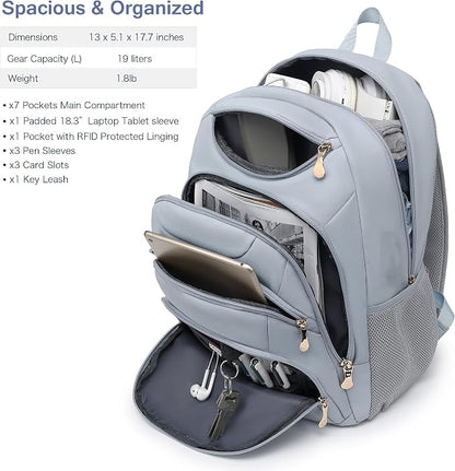 Boavan Laptop Backpack for women, 15.6 inch Laptop Bag - Image 2