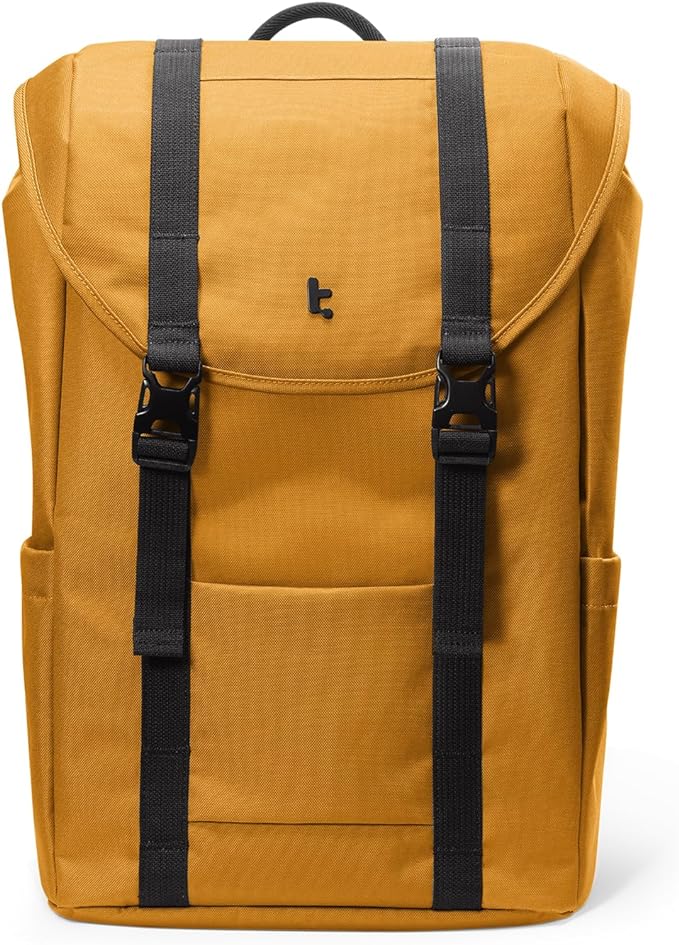 tomtoc Flap Laptop Backpack, Lightweight, Water-Resistant Casual Daypack by tomtoc