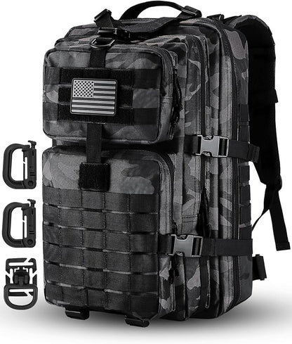 Hannibal Tactical MOLLE Assault Pack, Tactical Backpack Military Army Camping by HannibalTactical