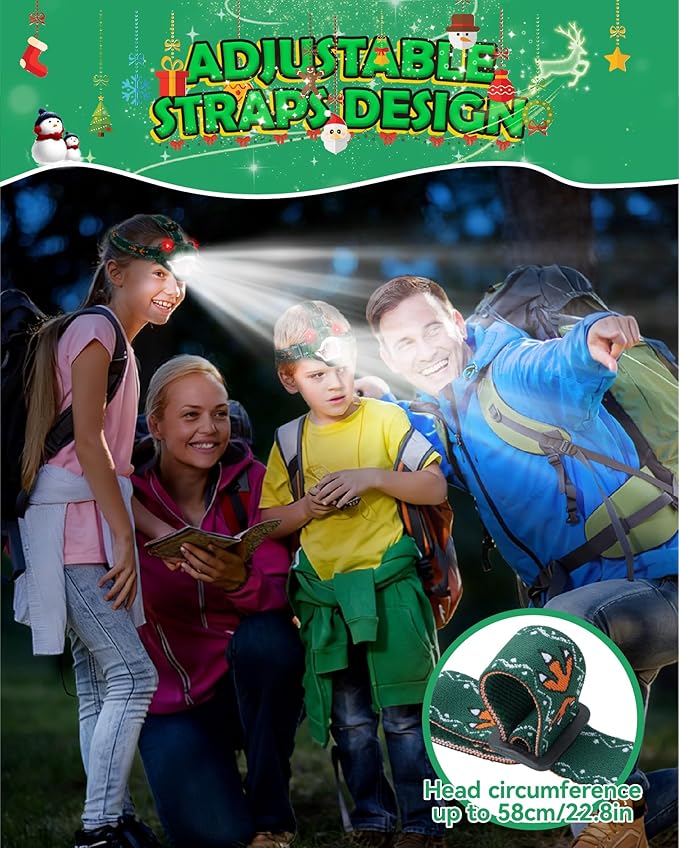 LED Dinosaur Headlamp for Kids, Children's Toy Flashlight T-Rex Dinosaur Toys - Image 4