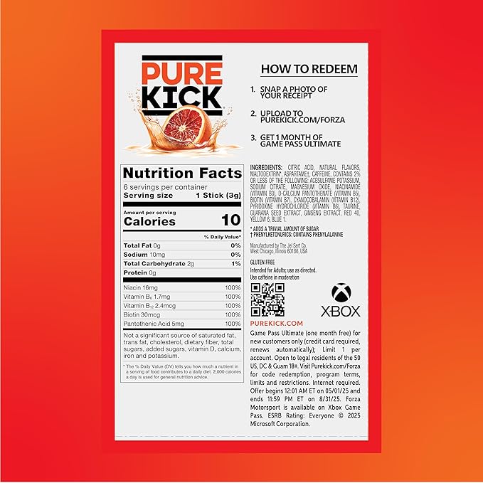 Pure Kick Forza Fuel Limited Edition Energy, Blood Orange Energy & Sonic - Image 3