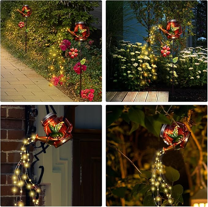SRNPMIU Solar Watering Can Light, Yard Outdoor Decor Lights, IP65 Waterproof - Image 6