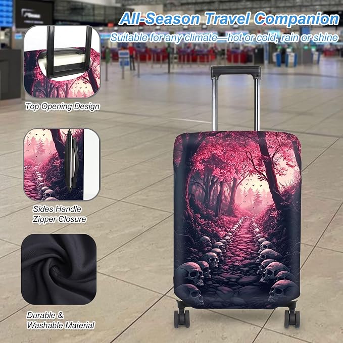 Luggage Cover Protector for 26-28 Inch Suitcases, TSA Approved Elastic Travel - Image 3