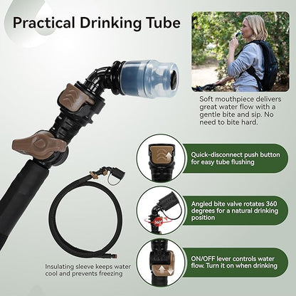 MARCHWAY 2L/2.5L/3L TPU Hydration Bladder, Ultra Durable Water Reservoir Bag - Image 4