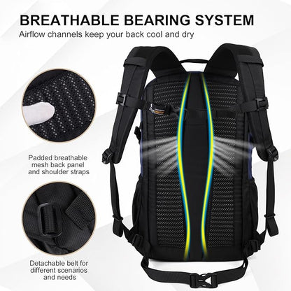 MOUNTAINTOP Hiking Backpack, 25/30L Camping Backpack, Men Women Hiking Daypack - Image 6