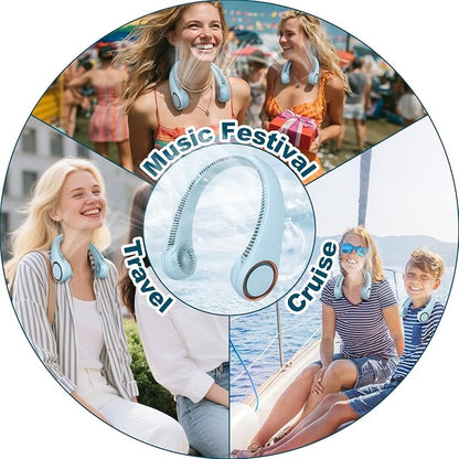 CIVPOWER Neck Fan: Portable Personal Neck Cooling Rechargeable Bladeless Fan - Image 9