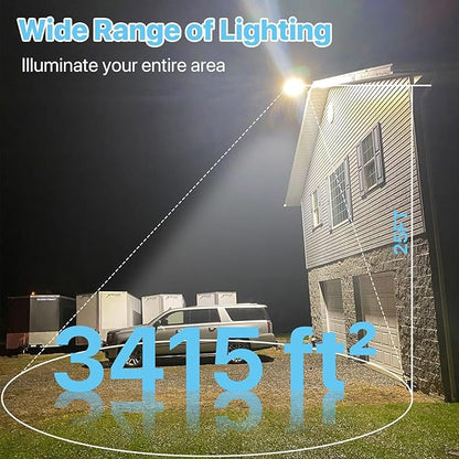 HYPERLITE Parking Lot Light 200W: 30000LM 5000K LED Parking Lot Lights Outdoor - Image 3