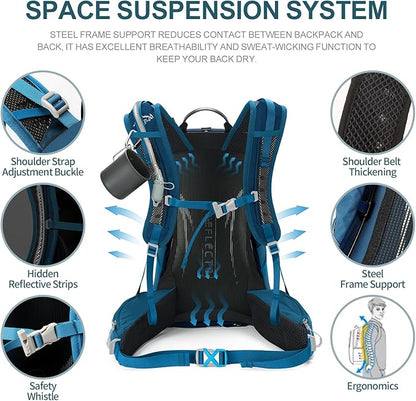 IX INOXTO Hiking Backpack, 26L/40L Waterproof Hiking Daypack - Image 4