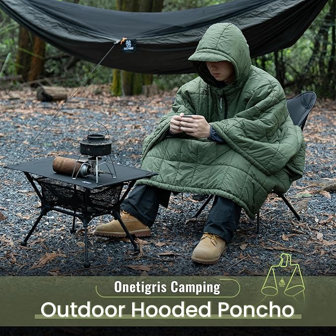 ONETIGRIS Camping Blanket with with Recycled Synthetic Insulation, Wearable - Image 2