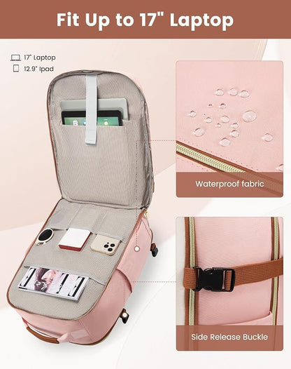 LOVEVOOK 40L Travel Backpack for Women & Men, Airline Approved Carry On Luggage - Image 8