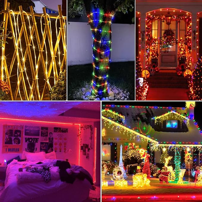 Nazuwke 66Ft LED Rope Lights Outdoor, 18 Colors Changing String Lights Plug in - Image 5